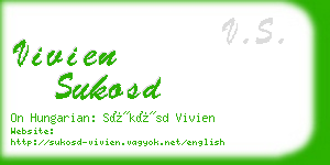 vivien sukosd business card